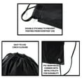 thumbnail image 3 of Mato & Hash Drawstring Bag Promotional Cinch bags - 10 Colors Available - Gym Drawstring Backpack, 3 of 3