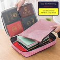 thumbnail image 1 of Document Organizer Briefcase A4 Folder Holder Men's Women's Bag Cover Purse Passport Home Safe Functional File Storage Case, 1 of 5