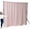 Pink, variant on Two Layers Backdrop Made with One Piece Chiffon Tulle & Polyester. Use as Extra Wide Semi-Blackout Curtains. Black, 10x10FT