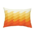 thumbnail image 1 of Simply Daisy, 14" x 20" Deep Sea Orange Decorative Coastal Outdoor Pillow, 1 of 1
