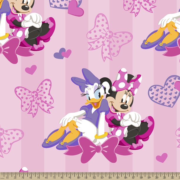 Disney Minnie Happy Helpers Minnie And Daisy Fleece Fabric By The Yard