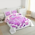thumbnail image 3 of Manfei Glitter Pink Ghost Bedding Comforter Set, Cartoon Pumpkin Twin Comforter Sets, Kawaii Princess Halloween Reversible Bedding Set, Super Cozy Room Decor, 2-Piece, 3 of 8