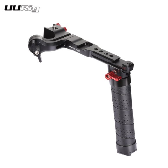 UURig R083 Multi-Form Gimbal Stabilizer Handle Foldable Hand Grip Extension Bracket with Cold Shoe Mounts