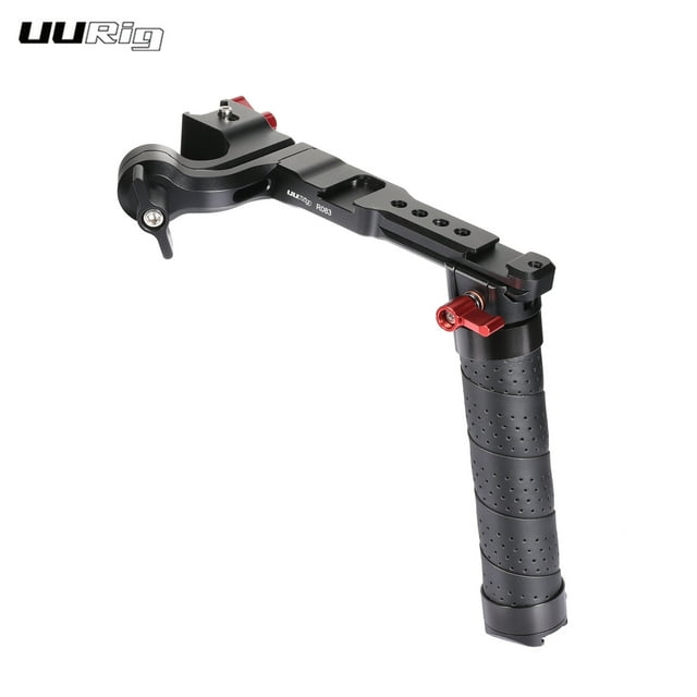 UURig R083 Multi-Form Gimbal Stabilizer Handle Foldable Hand Grip Extension Bracket with Cold Shoe Mounts
