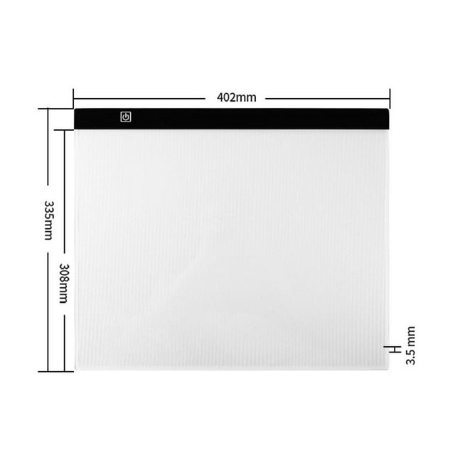 A3 A4 A5 LED Light Box for Tracing and Drawing - Ultra Thin Adjustable Light Table, USB Trace Light UP Pad Screen, Small Copy Board Tracer for Kids Artists, Sketching, Stenciling, and Art Crafting.