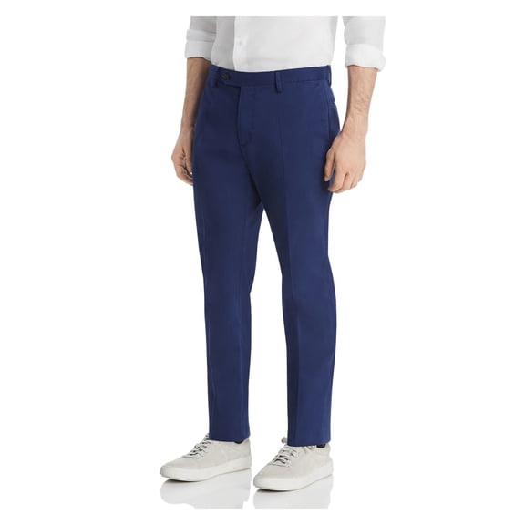 DYLAN GRAY Mens Navy Classic Fit Chino Pants 30 Waist