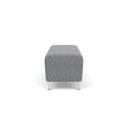 thumbnail image 3 of Siena 17.5" 3-Seat Lounge Reception Waiting Bench / Brushed Steel Legs / Gray, 3 of 5