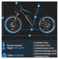 thumbnail image 6 of Electric Bike for Adult 26'' x 4" Fat Tire Ebike 500W Motor 48V 13AH Battery SHIMANO 7-Speed Electric Mountain Bicycles Blue, 6 of 13