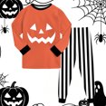 thumbnail image 5 of Xyant Halloween Pajamas Toddler Boy Pumpkin Ghost Pjs Sets Kids 2 Piece Long Sleeve Soft Cotton Sleepwear,Size 4-5 T, 5 of 9