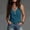 Blue, variant on CYMMPU Women's Washed Cotton V-Neck Tank Top, Relaxed Slimming Fit Sleeveless Shirt, Casual Linen Blend Style for Daily Wear Navy L