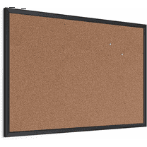 Cork Bulletin Board, 24'' x 36'', Black Wood Frame
