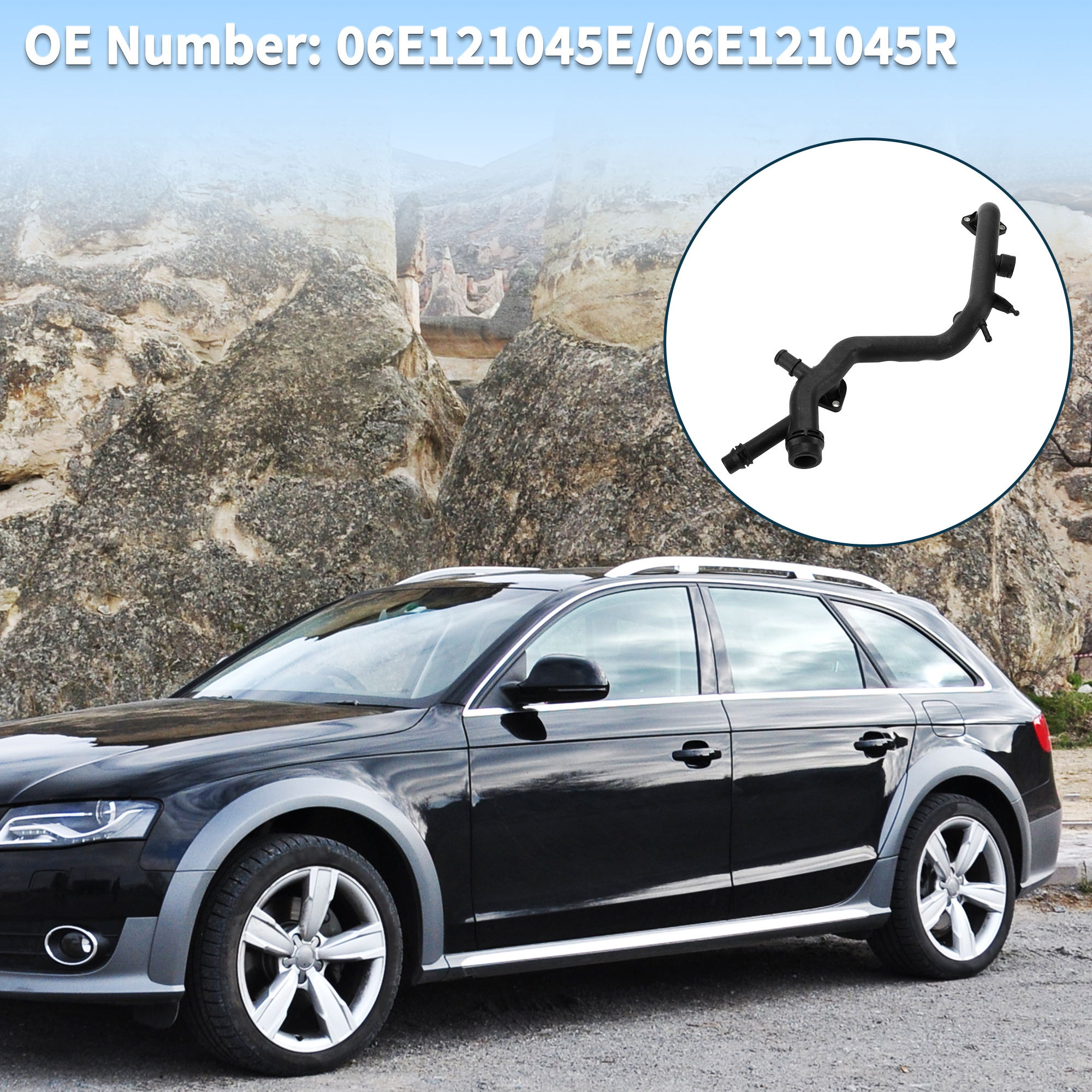 Unique Bargains Cooling Radiator Hose For Audi A4 A4 Quattro A6 2005-2011