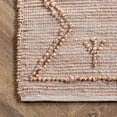 thumbnail image 5 of nuLOOM Julianne Handmade High-Low Jute Moroccan Area Rug, 2' x 6', Pink, 5 of 9