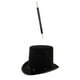 thumbnail image 1 of Sombrero Color Negro con Varita Adultos Mago Cautivador Embellecedor, 1 of 9