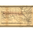 thumbnail image 1 of 24"x36" Gallery Poster, Map of the Hannibal & St. Joseph Railroad 1860, 1 of 1