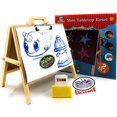 thumbnail image 1 of Matty's Chevalet de Table Mini en Bois 2-en-1 avec Tableau Noir, Trombone et Accessoires, 1 of 4