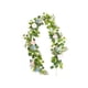 thumbnail image 3 of Guirnaldas de eucalipto artificial con flores Greedery Decoración de flores Vinculaciones artificiales para la mesa de bodas Centros de mesa flor rosa, 3 of 9