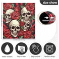 thumbnail image 4 of GZHJMY Skull Rose Dishwasher Magnet Cover Dishwasher Front Door Cover Magnet Sticker, Trimmable Refrigerator Dishwasher Magnetic Decals Kitchen Appliance 20 x 26 Inches Home Decor, 4 of 6