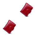 thumbnail image 4 of Minnieouse Cartera de cuero de diseño Simple, monedero plegable para almacenamiento de dinero, portatarjetas de crédito y débito de viaje, Vino rojo 2piezas, 4 of 6