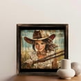 thumbnail image 6 of Cowgirl Art Print Western Wooden Sign Wall Plaque - Vintage Art Decoration, Wall Decoration - Ideal Gift For Home Decoration, Living Room, Bathroom, Bedroom, Garden, Dining, Bar, Cafe, Festival Par, 6 of 7