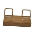 thumbnail image 2 of Organizador de de madera de escritorio para accesorios de restaurantes 4.3x2 pulgadas Marrón, 2 of 8