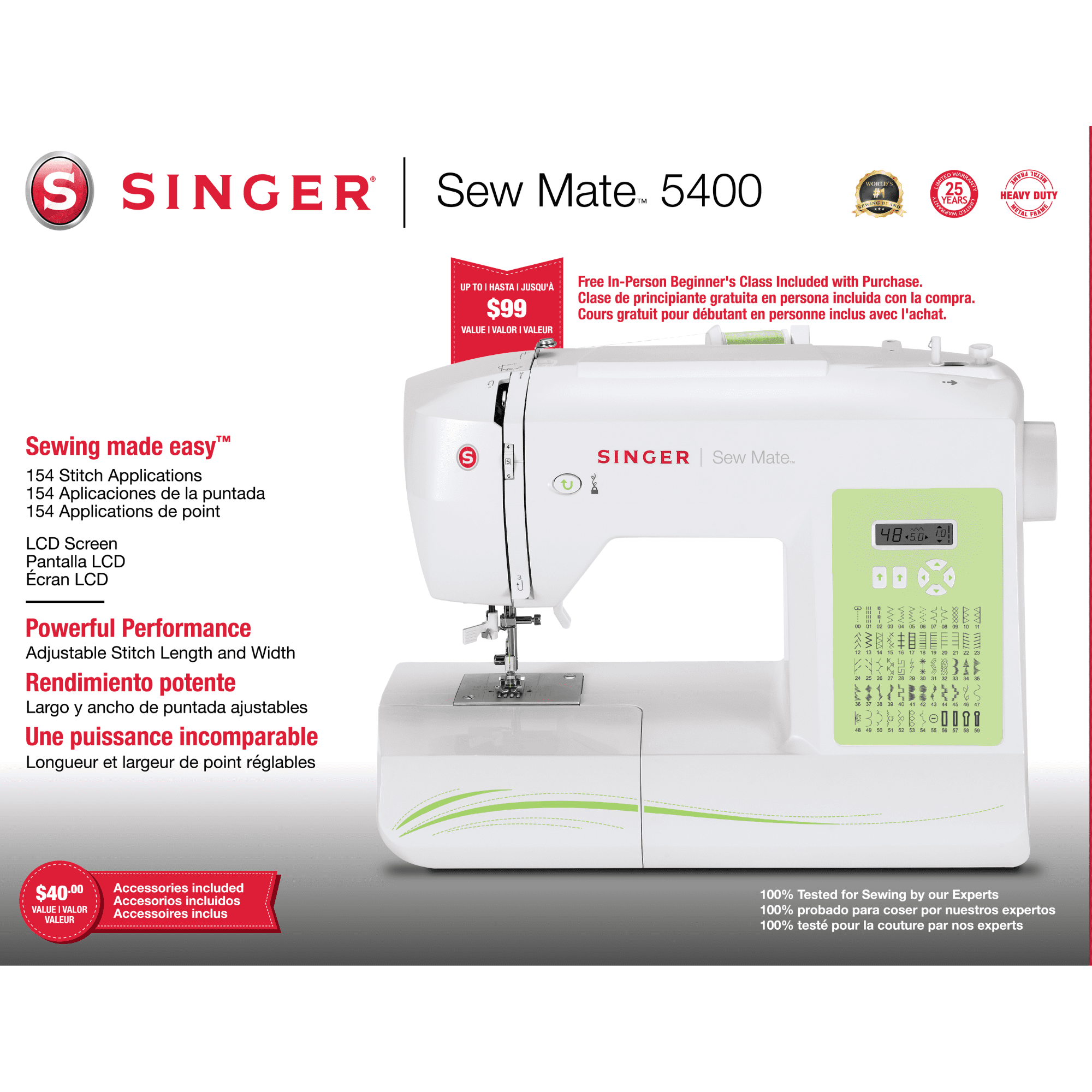  Máquina de coser Singer 5400 Sew Mate : Todo lo demás