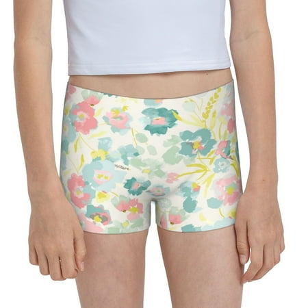 Pofeuu Watercolor Wildflowers Print Soft Cotton Girls Boyshort panties Toddler Underwear-X-Large