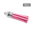 thumbnail image 4 of fastboy 28 Pieces Keychain Charms Creative Delicate Keyring Pendant Tassels Simple Handbag Decor Tassel Craft Decoration DIY Accessory Pink, 4 of 4