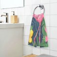 thumbnail image 3 of Yayeee 100% Cotton Hand Towels for Bathroom 16" x 28" Kitchen Towel, Pink Flamingo Pattern, 3 of 7