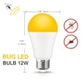 A19 LED Bug Light Bulbs, A19 Yellow Dusk to Dawn Bug Repellent Light