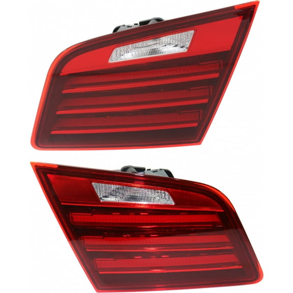 For BMW 535i / 550i / 535d / Activehybrid 5 Sedan Inner Tail Light Assembly 2014 2015 2016 Driver and Passenger Side Pair BM2802116 | 63 21 7 306 163