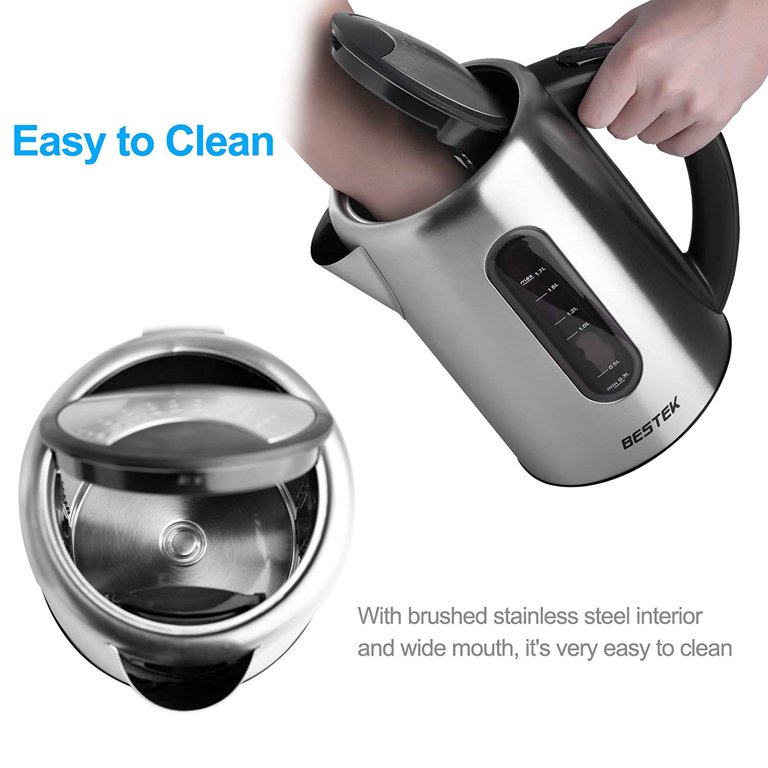 Large Digital Electric Tea Kettle, 1.7L - Stainless Steel