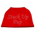 thumbnail image 1 of Stuck Up Pup Rhinestone Shirts Red Xxl (18), 1 of 1