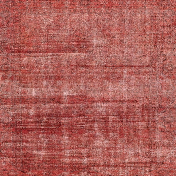 Ahgly Company Indoor Square Abstract Red Abstract Area Rugs, 4' Square