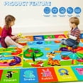 thumbnail image 3 of Kids Rug for Playroom, Kids ABC Educational Rug for Kids Room, Kids Carpet with Animals, Month, Weeks, Fruit, Planets Learning Rugs for Classroom Bedroom, Kids Baby Play Mat (59 X 39.4 INCH), 3 of 10