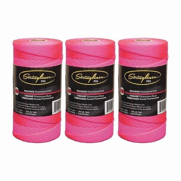 Stringliner Masons Line,Braided,1000 ft. L,PK3 35762