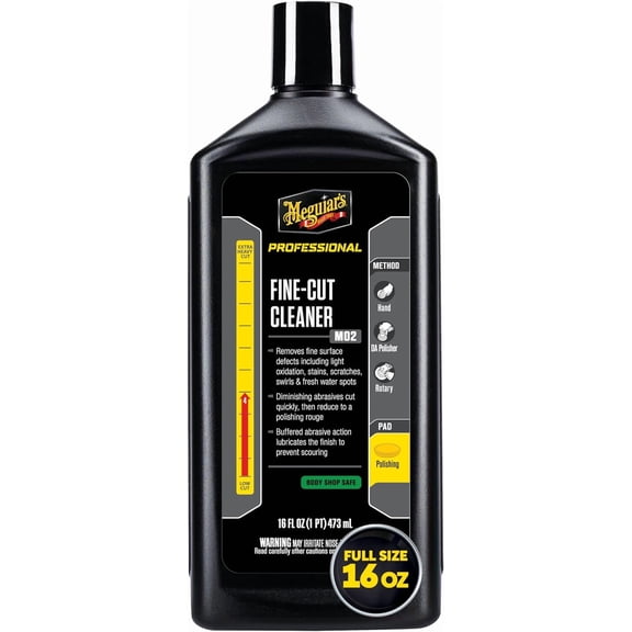 M0216 M2 Mirror Glaze Fine-Cut Cleaner - 16 Oz Bottle