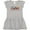AC-Heather Grey, variant on Kickin' it Old School with Weathered Retro Stripe Girls Toddler Dress