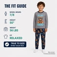 thumbnail image 5 of Quad Seven Boys Pajama Set Cozy Graphic Printed Short Sleeve Sleep Shirt and Pajama Pants 2 Piece, 5 of 6
