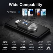 ESSGOO 2 in 1 Wireless CarPlay & Android Auto Adapter - 5.8GHz, Plug & Play, OTA Upgrade, Mini Model for 2016+ Wired - Compatible Cars with Seamless Dual - Platform Connectivity