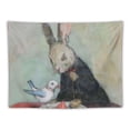 thumbnail image 5 of Orinice Rabbit Bird Plate Tapestry Wall Hanging Unique Style Graphic Tapestries Home Wall Decor Art for Living Room Bedroom Farmhouse Dorm Apartment, 4 Sizes Available 50x40inch, 5 of 6