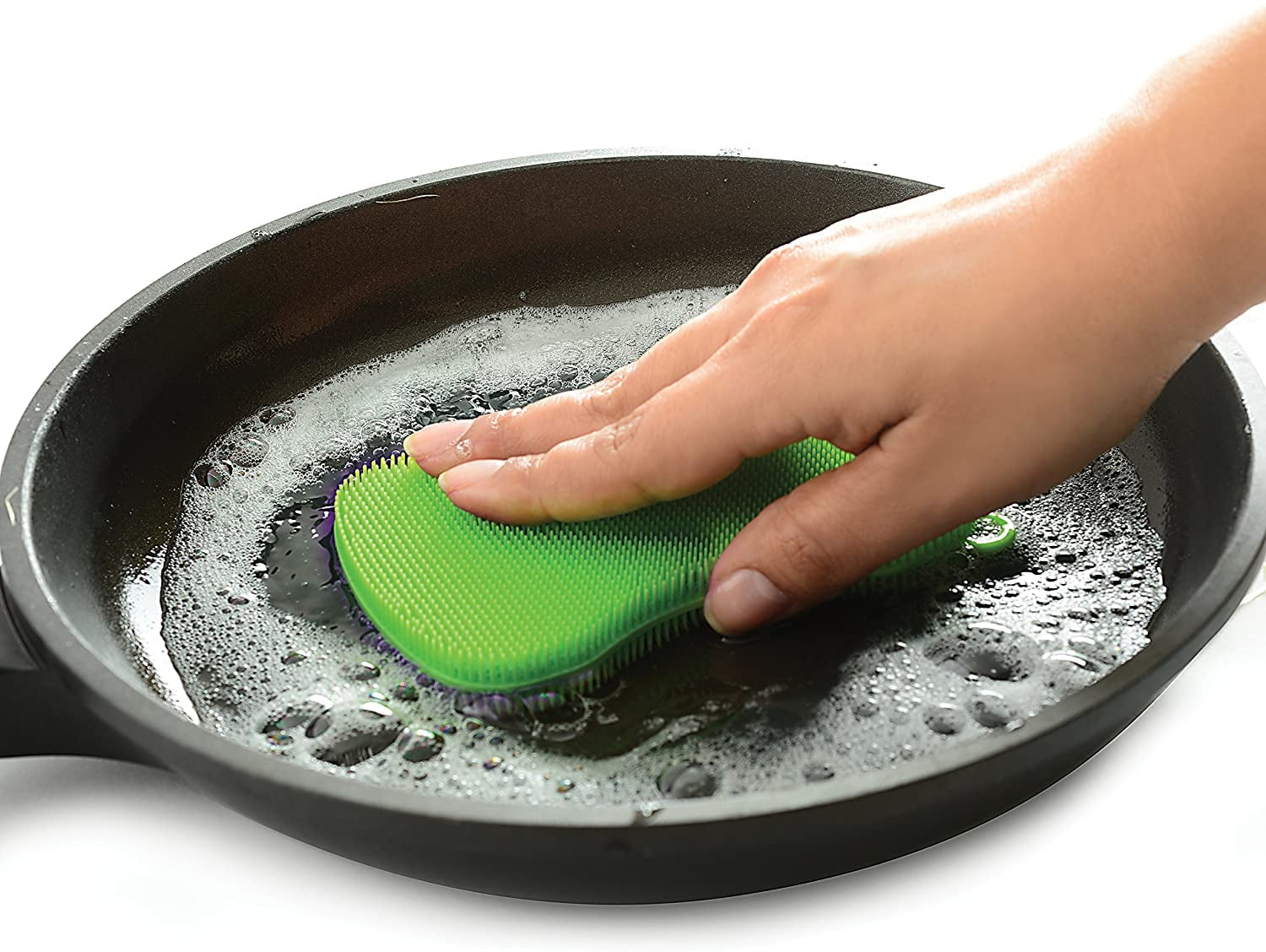 Norpro 1090 Green Silicone Bowtie Dish Brush
