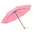 thumbnail image 1 of Rain Umbrellas Compact Umbrella Lightweight Portable Rainproof Travel Umbrella Pink, 1 of 9