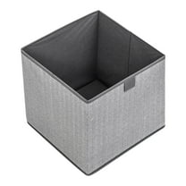 Fabric Storage Box with Lid, Foldable Cloth Organizer Bin for Clothing Toys Miscellaneous Items, Desktop Wardrobe Closet Home Organization, Decorative Collapsible Storage Container