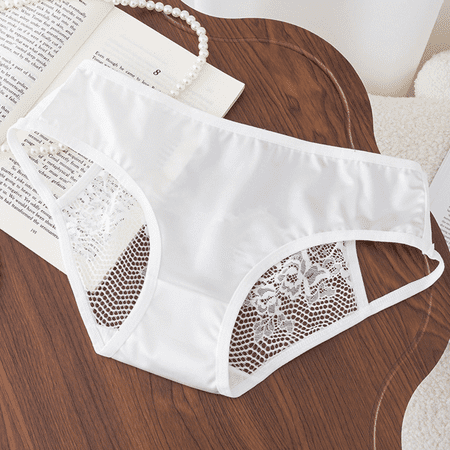 Fulorrnie Underwear for Women Seamless Thong Comfort No Show Panties Cheeky Waistband Ventilated Panty  White  XL