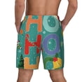 thumbnail image 2 of Lsque Mens Swim Trunks Ho Ho Ho Pattern - Bathing Suit Compression Liner - Beach Swim Shorts Swimwear - (S-3XL) - Stretch Quick Dry -Large, 2 of 9