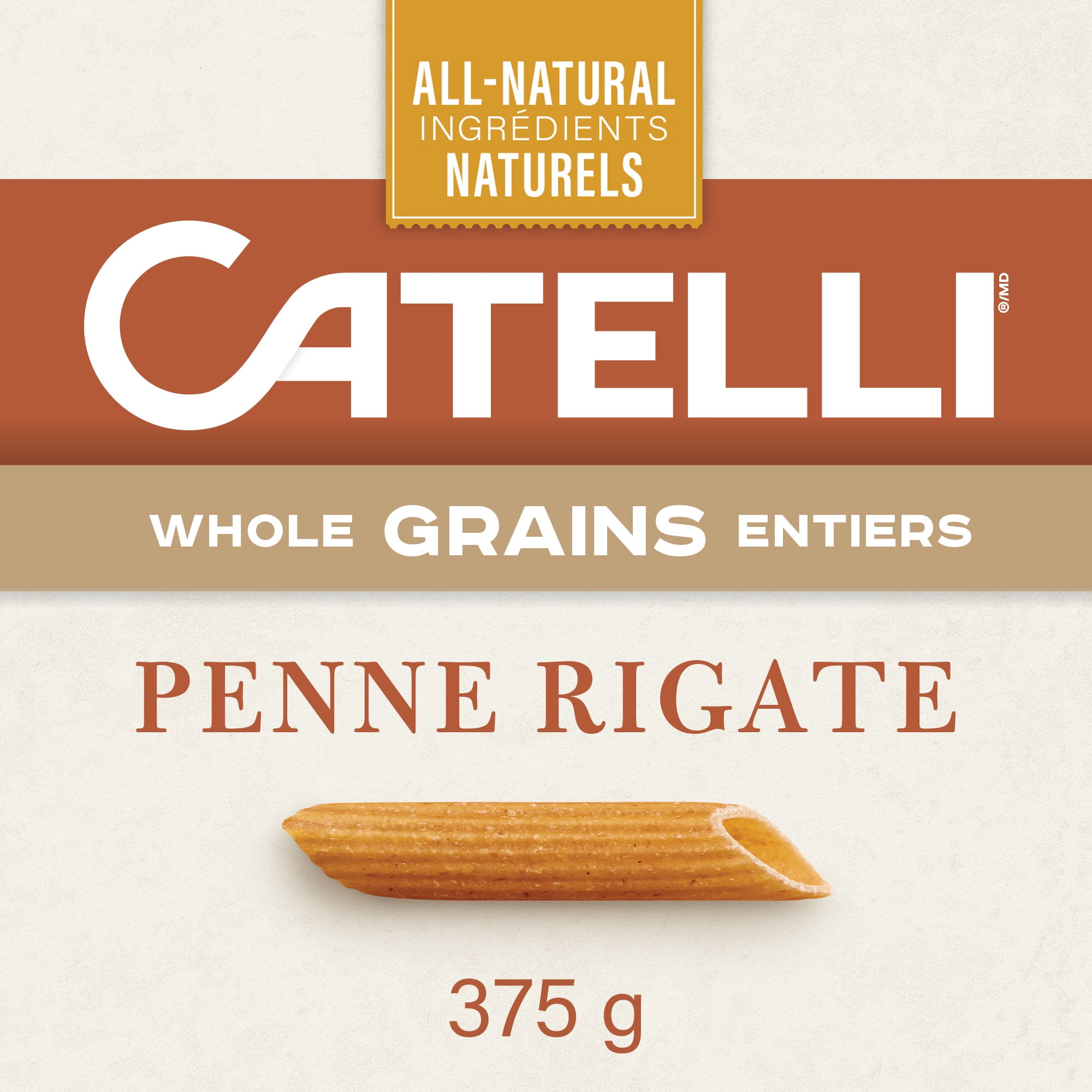 Catelli Whole Grains, Penne Rigate Pasta