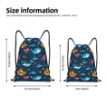 thumbnail image 2 of Bingfone Ocean Floor Animals Drawstrings Backpacks Bags for Men Women Gym Drawstrings Bag-Small, 2 of 6