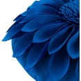 thumbnail image 6 of JWH 3D Royal Blue Round Suede Decorative Sunflower Pillows with Insert for Bed Sofa Couch Decoration 14 inch, 6 of 10