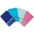 thumbnail image 2 of Kaufman - Ultra soft, Luxurious 4 Pack 100% Combed Ring Spun Yarn dye Cotton Velour Generously Sized 35"x70", 2 of 16